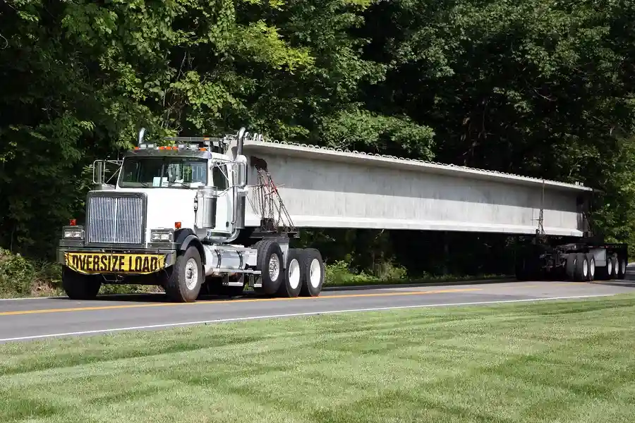 oversized truck load transport